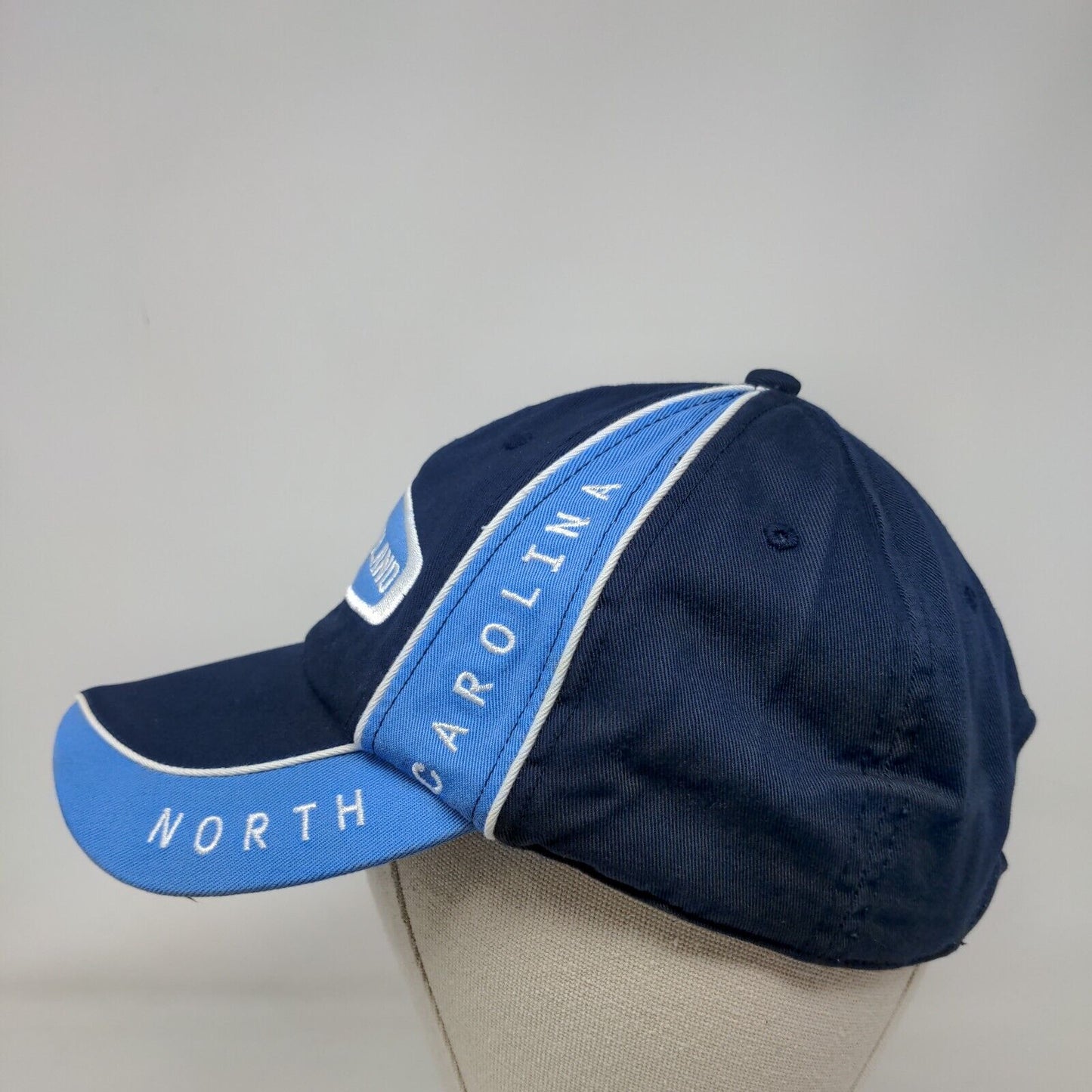 Topsail Island North Carolina Strapback Hat Blue OSFA Embroidered Colorblock