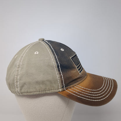 USA Flag Strapback Hat Multicolor One Size Adjustable Outdoor Cap