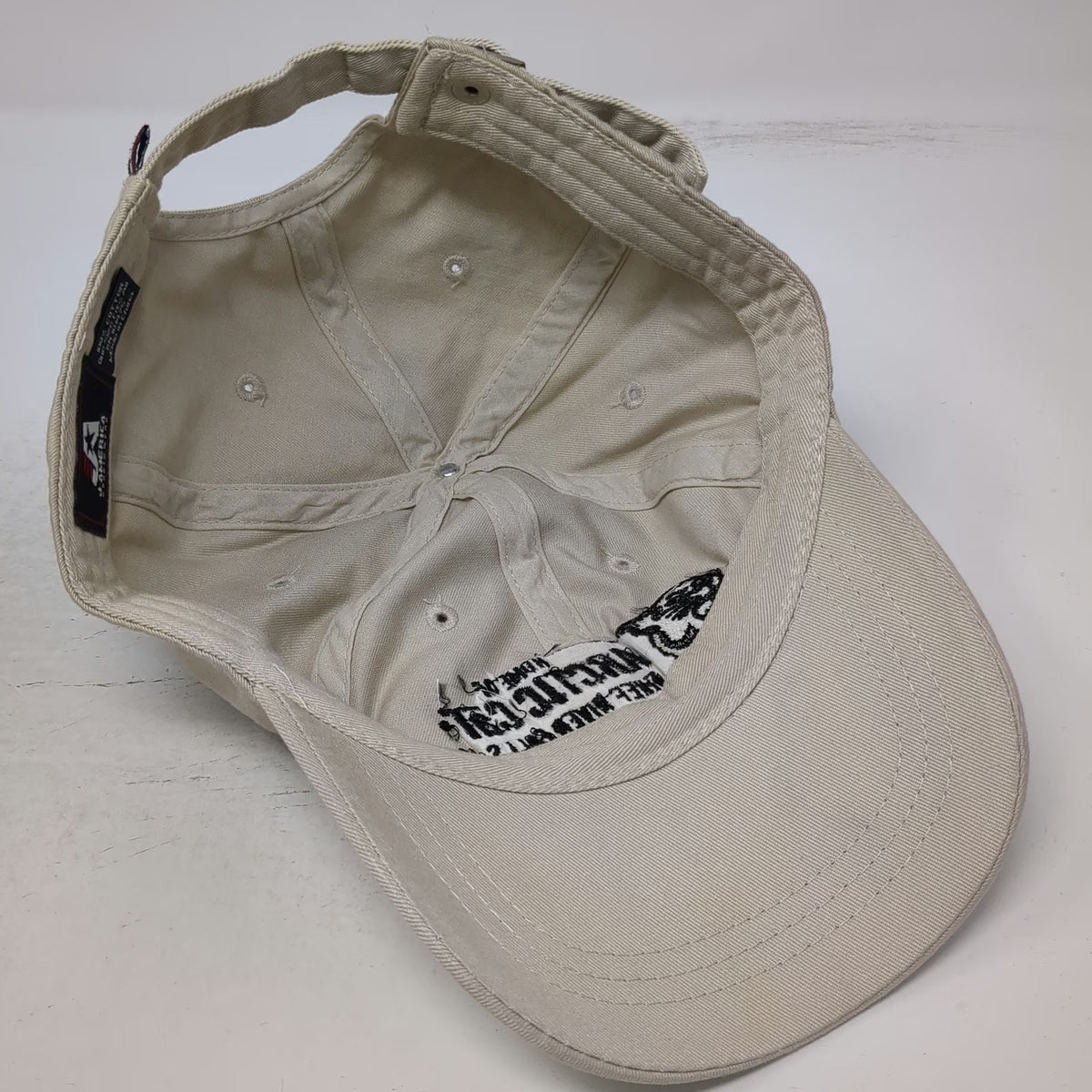 J. America Arctic Cat Thief River Falls Beige Baseball Cap One Size Hat Cotton