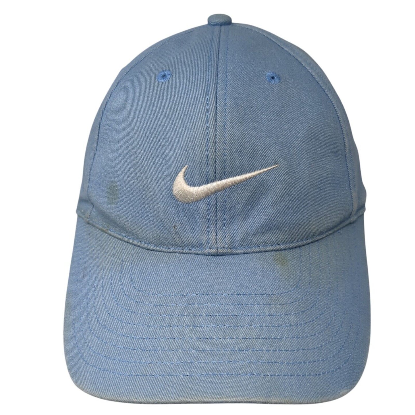 Nike Strapback Hat Blue One Size Adjustable Embroidered Swoosh Just Do It Cotton