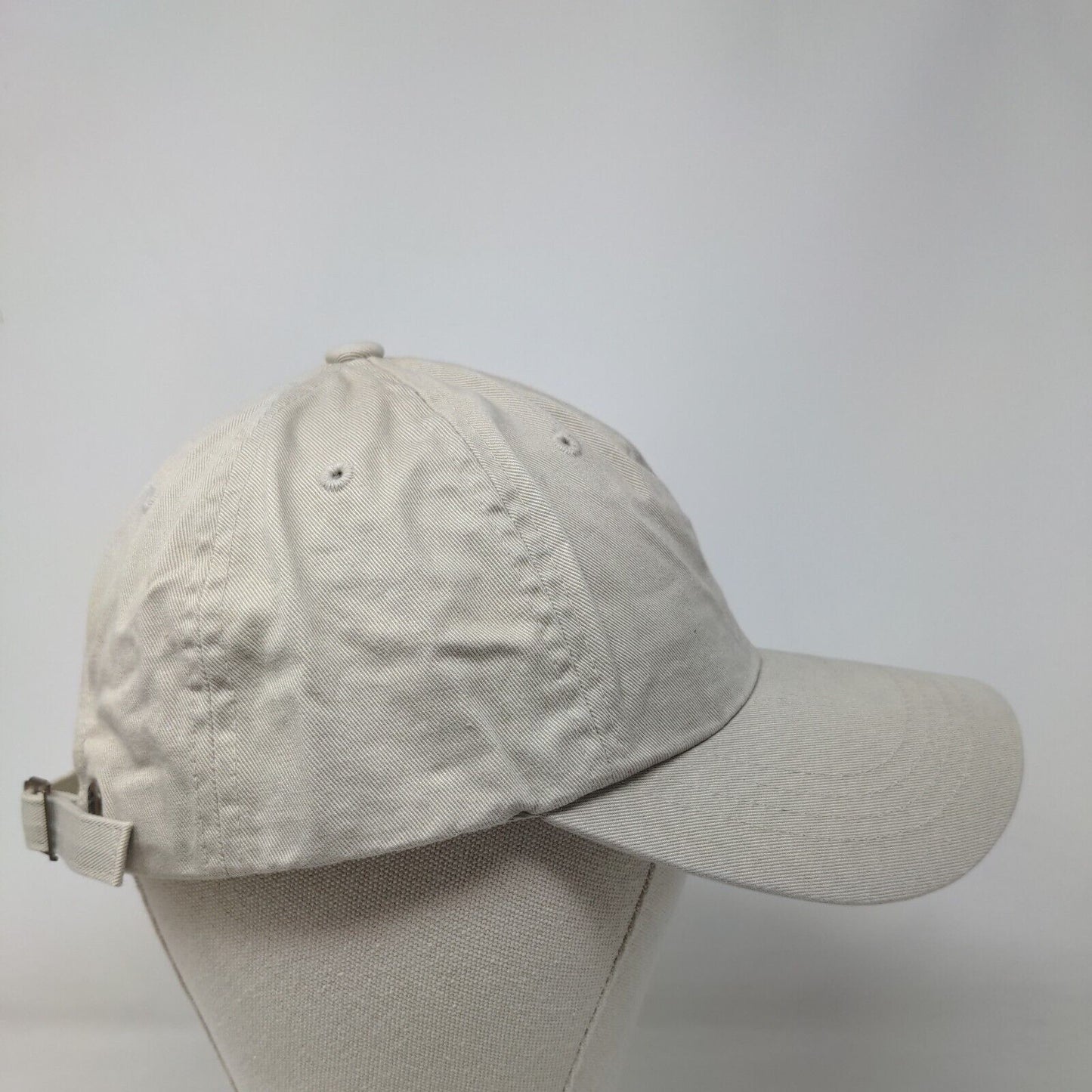 Okuma Slideback Hat Tan OSFA Embroidered Adjustable 6 Panel Yupoong
