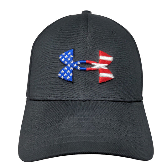 Under Armour Freedom Fitted Hat Black L/XL Patriotic Classic Fit 6 Panel