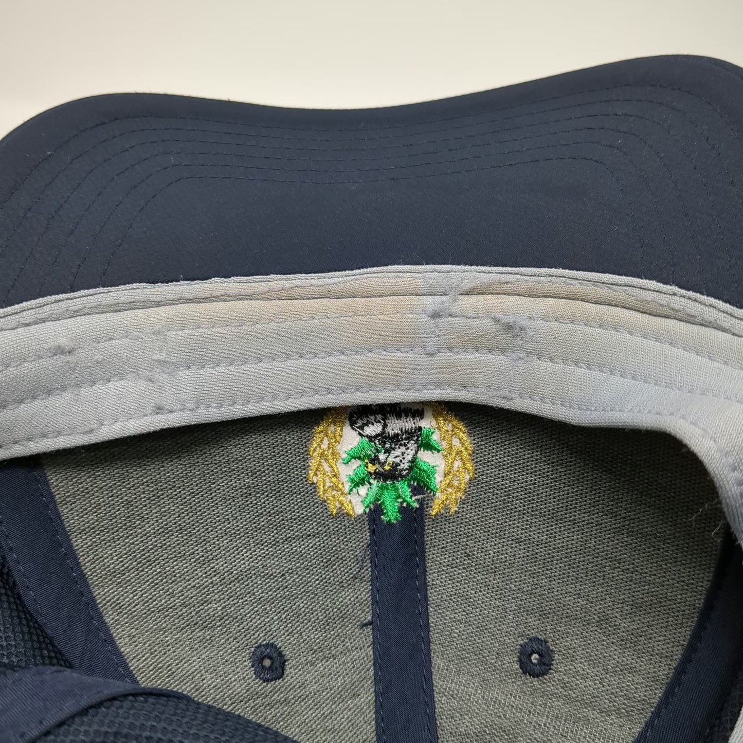 ahead Baseball Cap Blue One Size Adjustable Performance Hat Eagle Maple Leaf