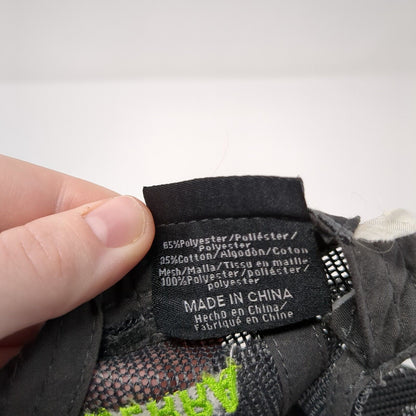 Bellaterra Snapback Mesh Back Trucker Hat Gray One Size Embroidered Logo