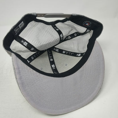 New Era MLB San Francisco Giants Trucker Hat Gray One Size SF Logo Mesh Snapback