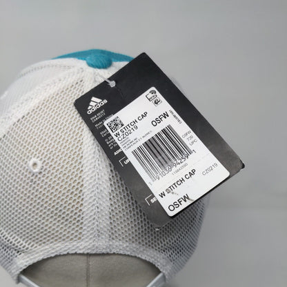 Adidas Women's Snapback Trucker Golf Hat Blue OSFW Adjustable Mesh Back W/Tags
