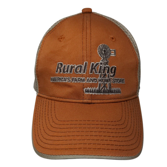 Rural King Strapback Mesh Back Trucker Hat Multicolor OSFM Outdoor Cap