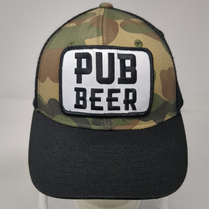 Decky Trucker Hat Green Black Camo Pub Beer One Size 10 Barrel Brewing Co Mesh