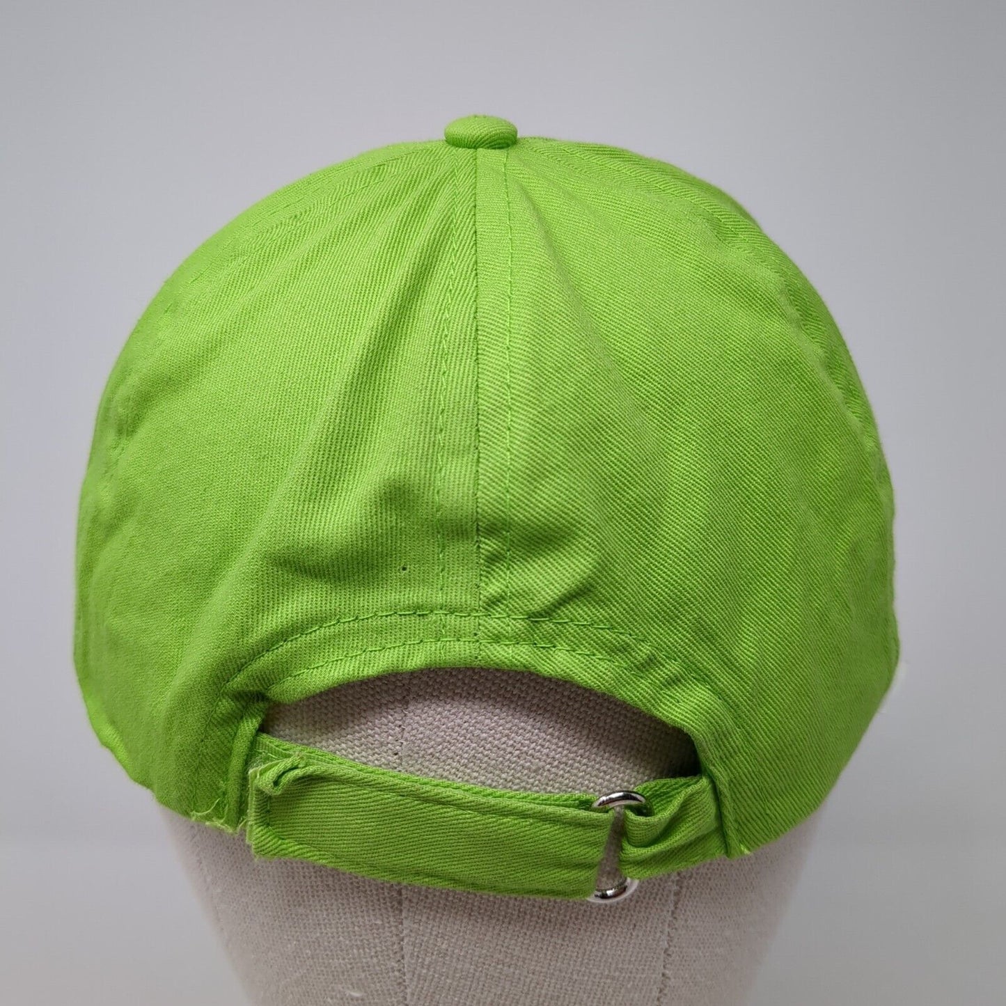 Unbranded Strapback Baseball Cap Green One Size Adjustable 6 Panel Blank