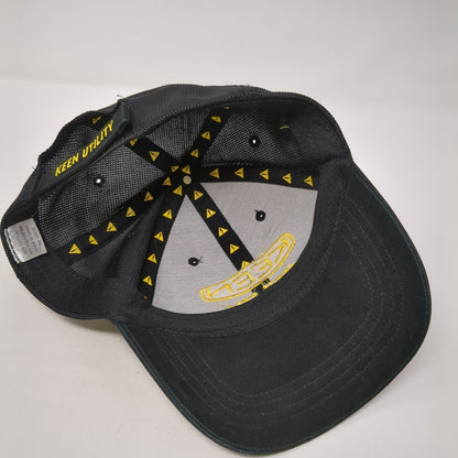 Keen Utility Strapback Hat Black One Size Adjustable Embroidered 6 Panel