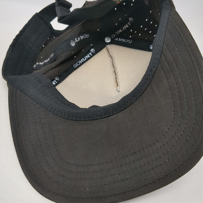 GOHUNT 5 Panel Hat Brown One Size Perforated Slideback Raised Logo Adjustable