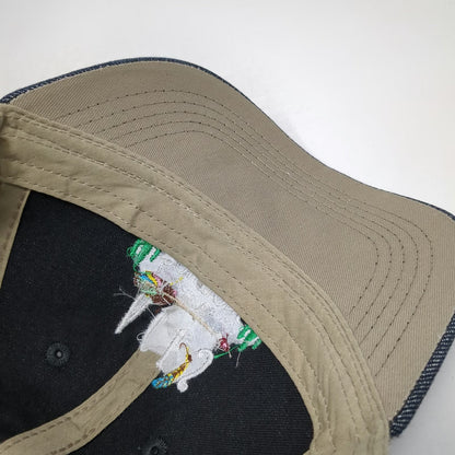 Outdoor Baseball Cap Blue One Size Mesh Back Denim Strapback Boutique Arrow Hat