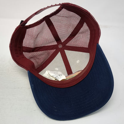 Patagonia Trucker Hat Blue Red White OSFM Mesh Snapback Rainbow Mountain Logo