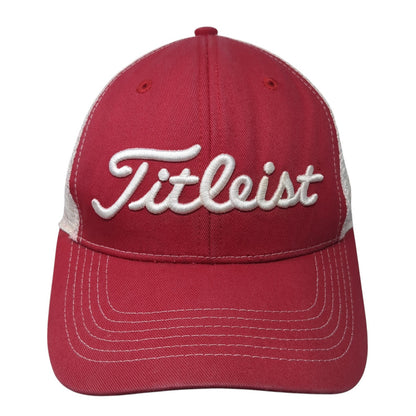 Titleist FJ Slideback Trucker Hat Red One Size Mesh Back Adjustable