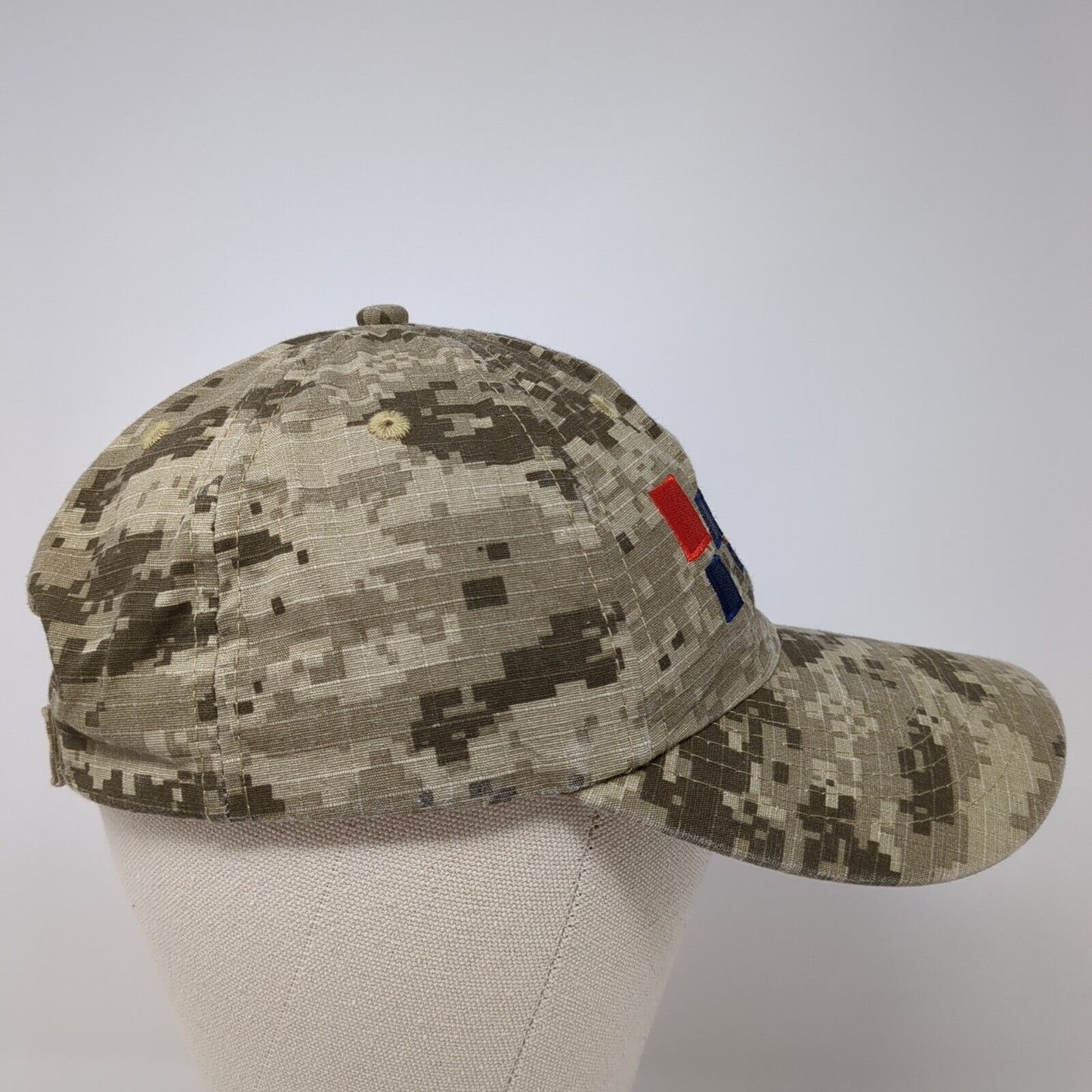 Midwest Block & Brick Strapback Hat Camouflage One Size Adjustable Embroidered