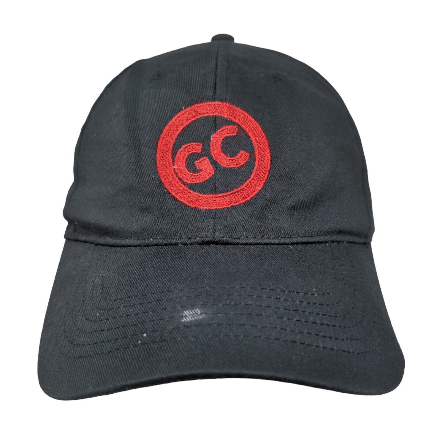 GC Strapback Hat One Size Black Embroidered Logo Adjustable Strap BIG X