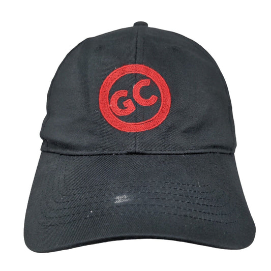 GC Strapback Hat One Size Black Embroidered Logo Adjustable Strap BIG X