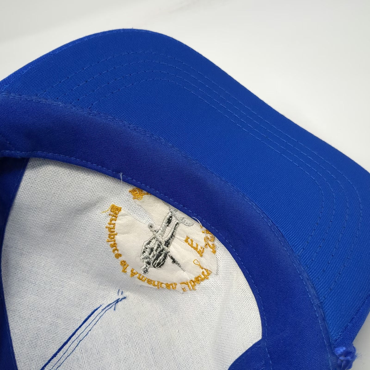 Yupoong 5 Panel Blue One Size Hat Birthplace American Liberty Lexington MA Rope