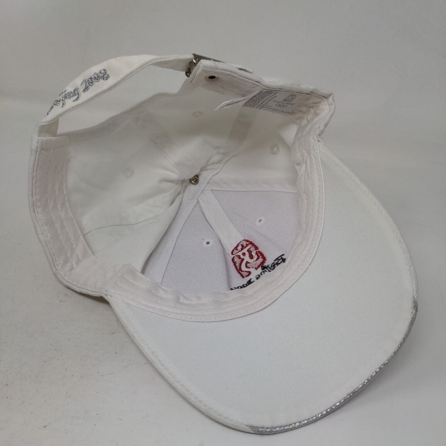 Beijing 2008 Olympics Women's Slideback Hat White OSFA Jewels Bling