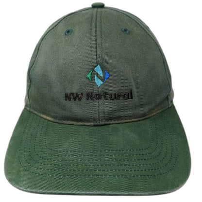 Richardson Baseball Cap Green One Size Strapback Cotton NW Natural Logo Hat
