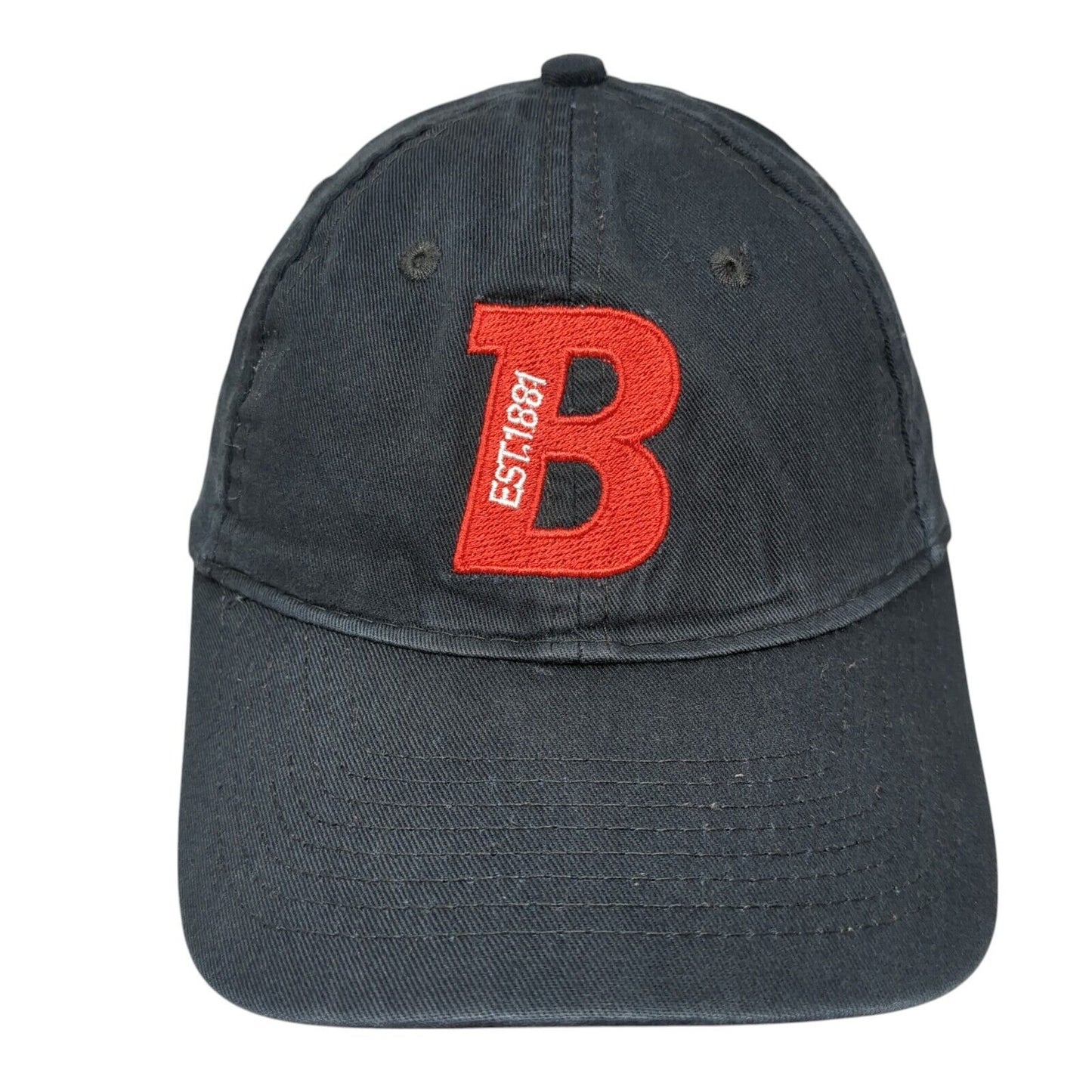 B Est. 1881 Strapback Hat Blue One Size Adjustable Port & Company