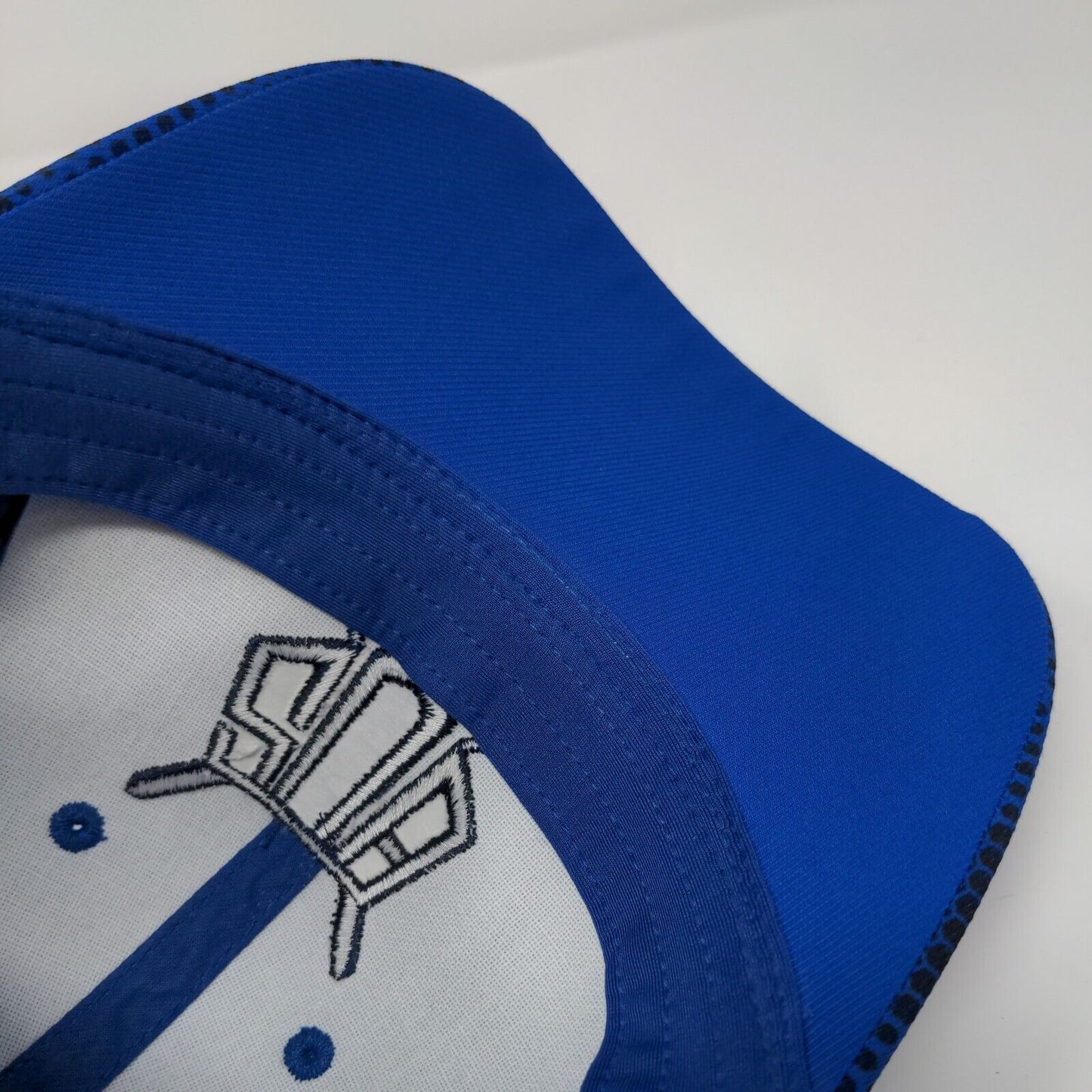 Sport-Tek Strapback Hat Blue OSFA Adjustable Embroidered Camo 6 Panel
