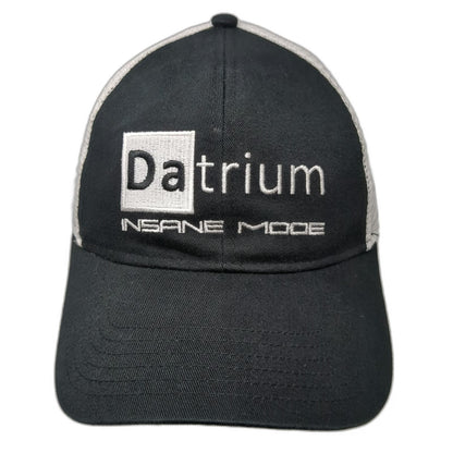 Trucker Hat Black One Size DaTrium Insane Mode Embroidery Mesh Back Snapback Hat