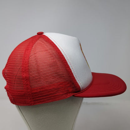 Hit Dirty Monkey Banana Peanut Butter Whiskey Trucker Hat Red One Size Snapback
