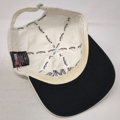 New Era Adams Golf Baseball Cap White One Size Slideback Super S 35 Cotton Hat