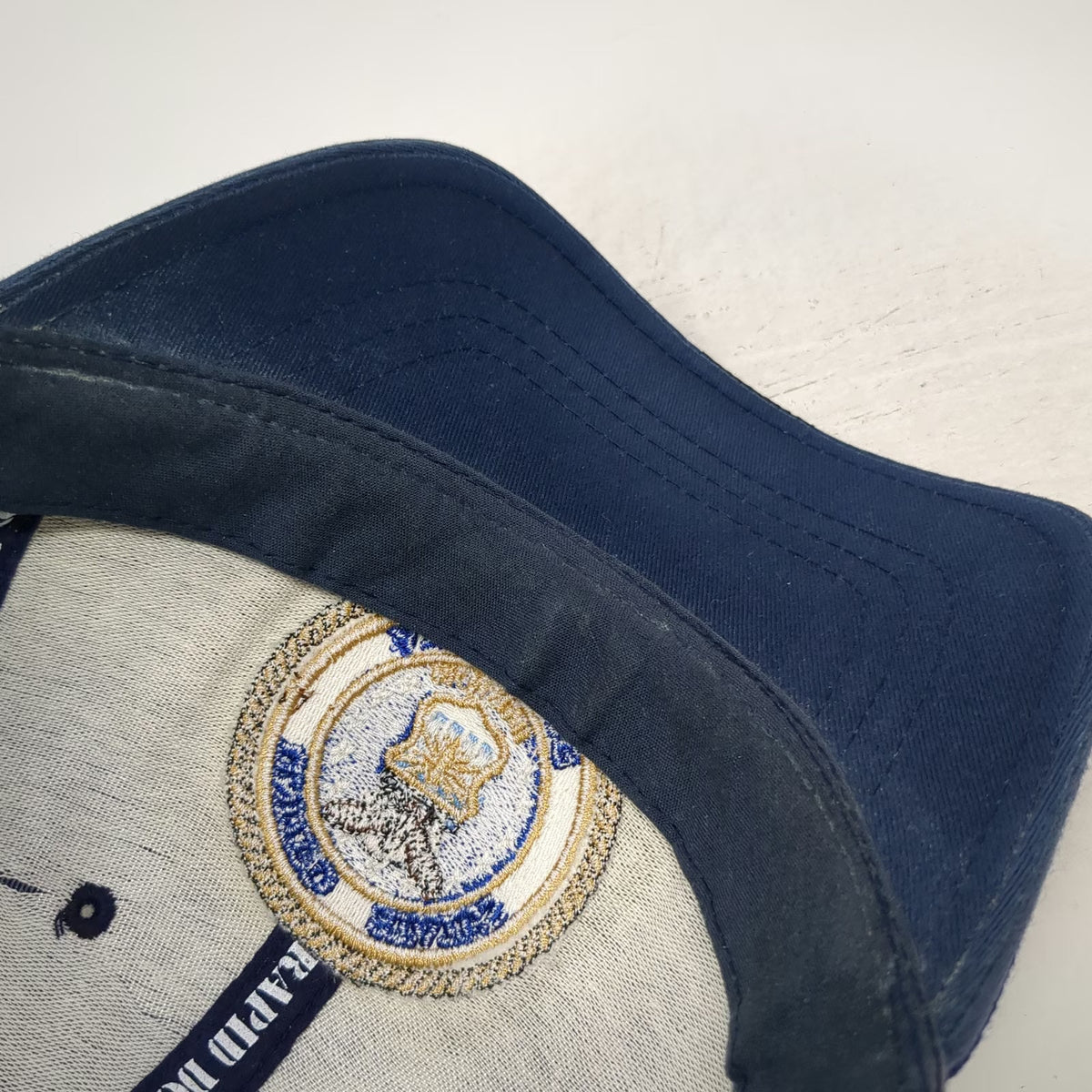 Rapid Dominance Baseball Cap Blue One Size US Air Force Emblem Logo Military Hat