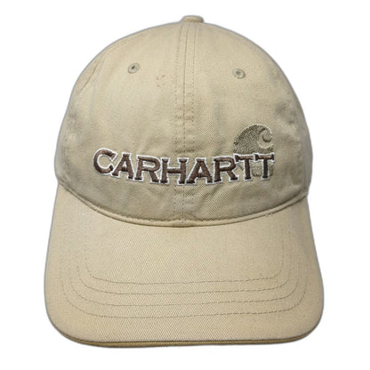 Carhartt Baseball Cap Beige One Size Strapback Embroidered Logo Cotton Hat