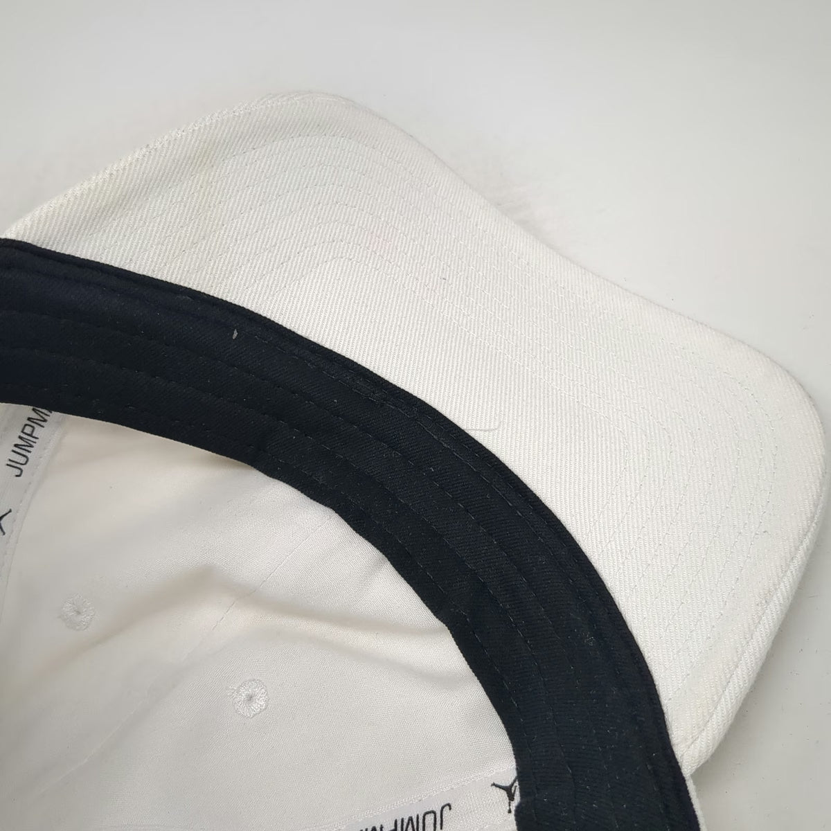 Jordan Baseball Cap White One Size Tonal Jumpman Logo Slideback Adjustable Hat