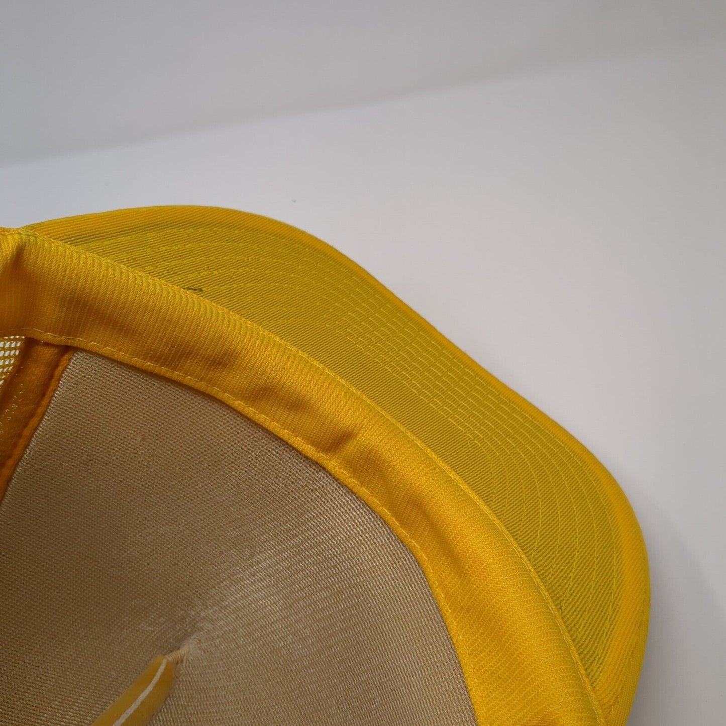 Black Rock RV Park Snapback Trucker Hat Yellow OS Adjustable Mesh Rope San Sun