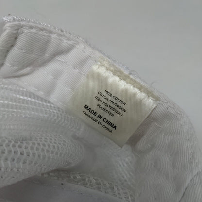 Waffle Monkey Bonita Beach Snapback Hat White OS Adjustable Mesh Back Adams