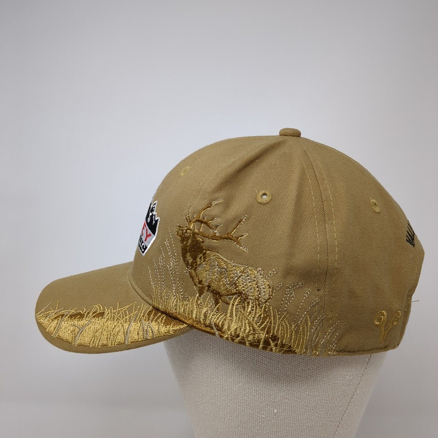 Valley Agronomics LLC Strapback Hat Tan One Size Adjustable Embroidered Vie Gear