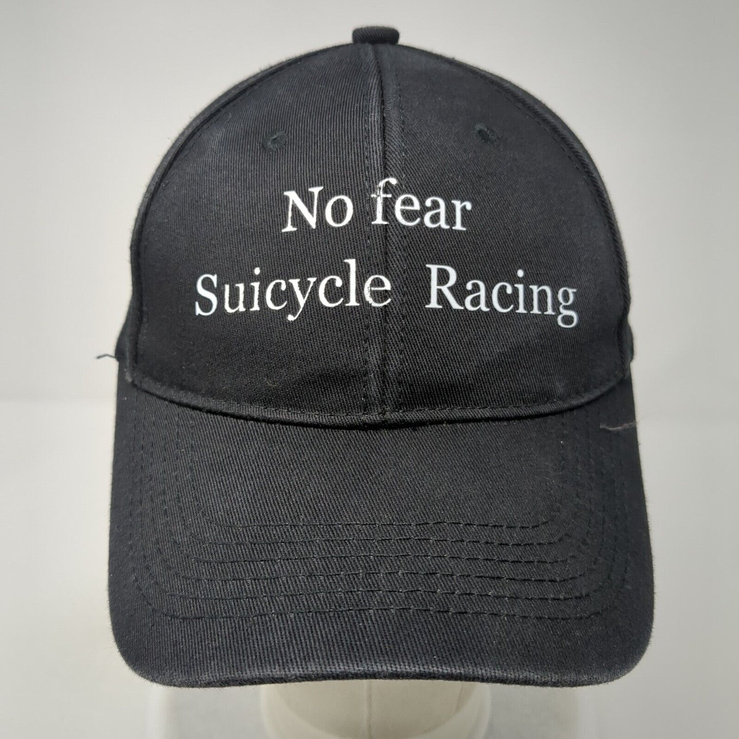 No Fear Suicycle Racing Slideback Hat Black One Size Adjustable 6 Panel Fashion
