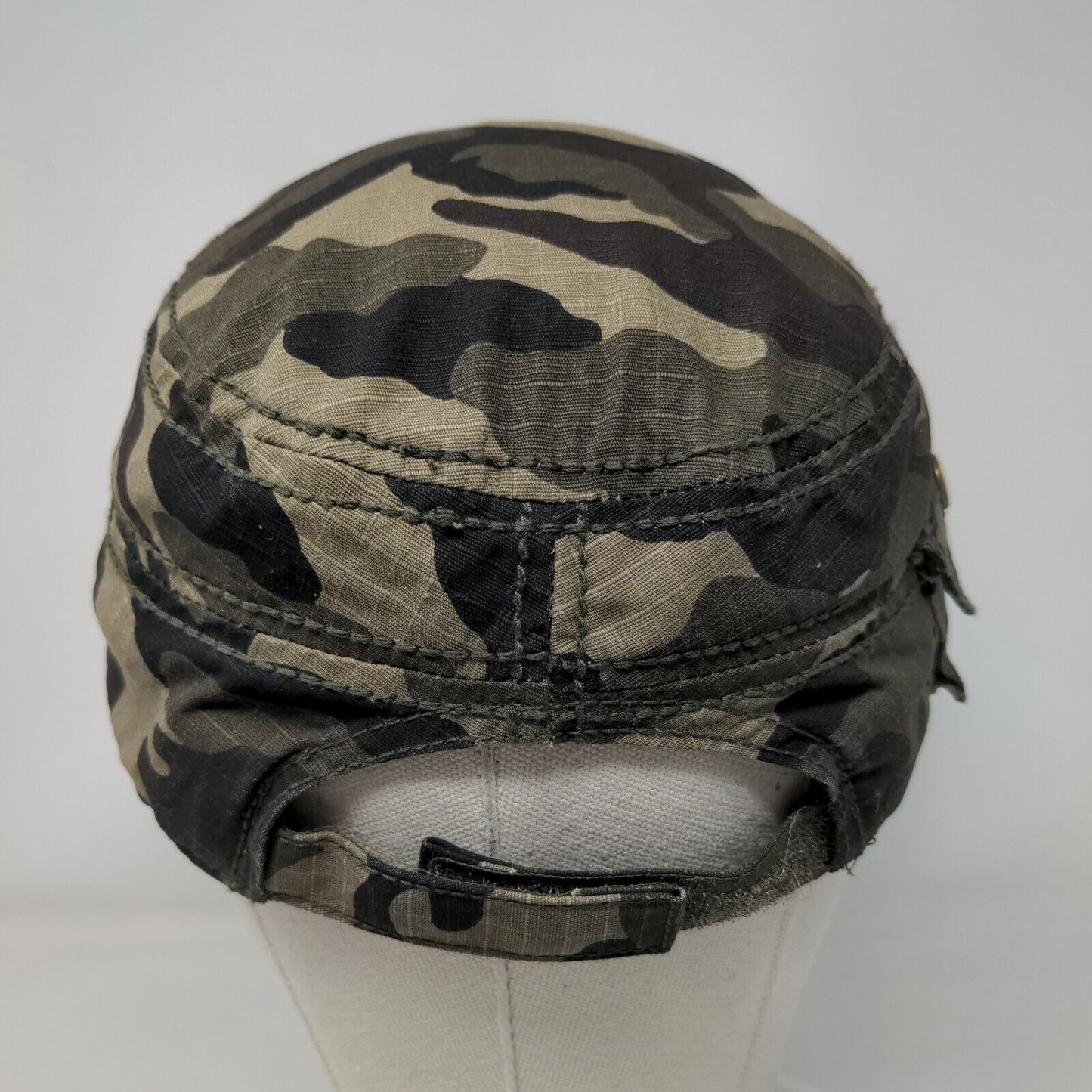 Unbranded Cadet Army Cap Camouflage One Size Adjustable Lightweight Blank