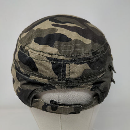 Unbranded Cadet Army Cap Camouflage One Size Adjustable Lightweight Blank