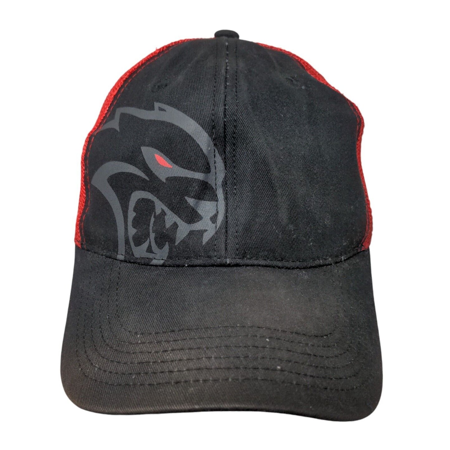 Dodge Hellcat Strapback Mesh Back Trucker Hat Multi One Size Colorblock
