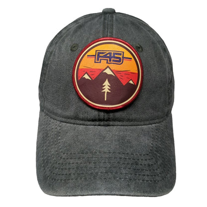 Baseball Cap Green One Size F45 Mountain Sunset Graphic Patch Hat Adjustable