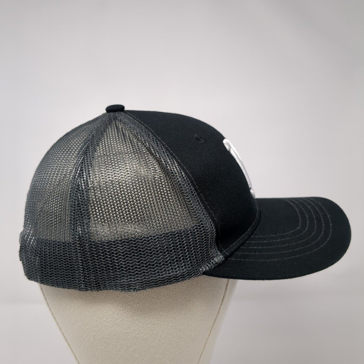 Letter N Snapback Mesh Back Trucker Hat Youth One Size Embroidered