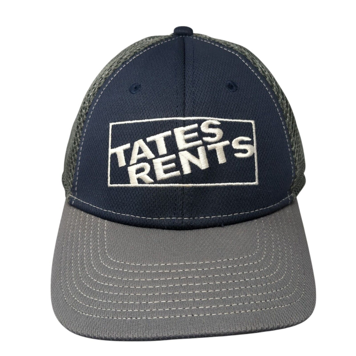 Tates Rents Fitted Mesh Back Hat Multi L/XL Colorblock Embroidered