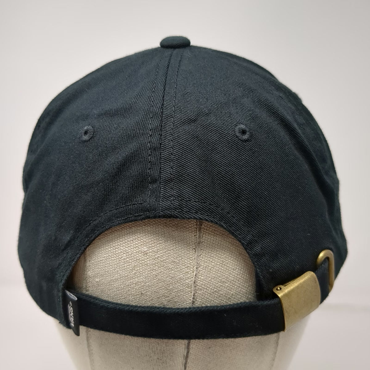 Vans Baseball Cap Black One Size Slideback Cotton Logo Embroidered Patch Hat