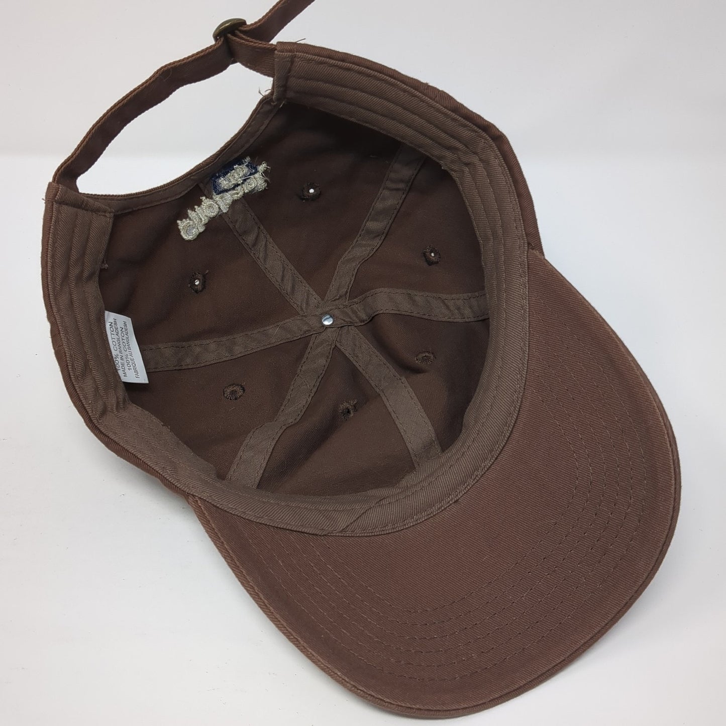 Chobani Flip Slideback Baseball Cap Brown One Size Adjustable 6 Panel Cotton