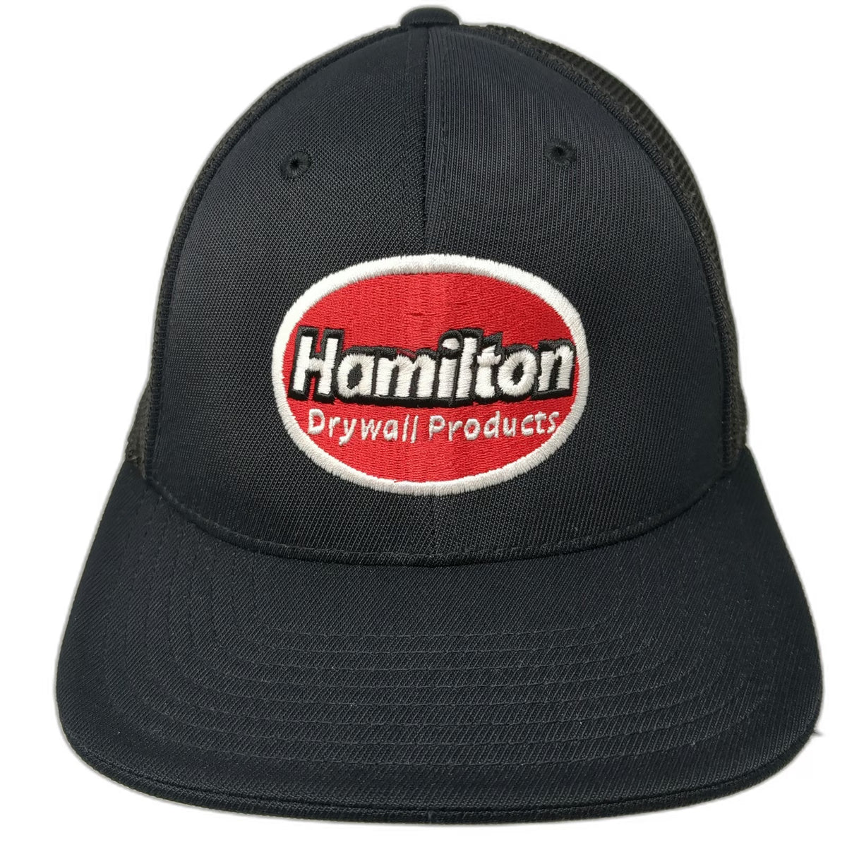 Pacific Headwear Baseball Cap Black 7 3/8 Hamilton Drywall Mesh Back Pro Hat