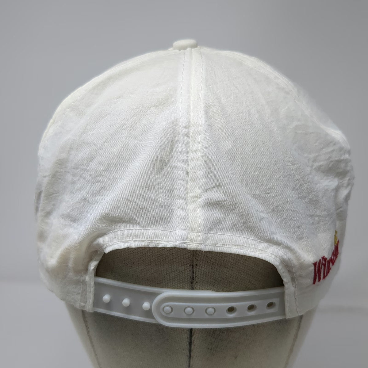 Winston The Wrap White Trucker Hat Snapback Nylon Advertising Promo Vintage