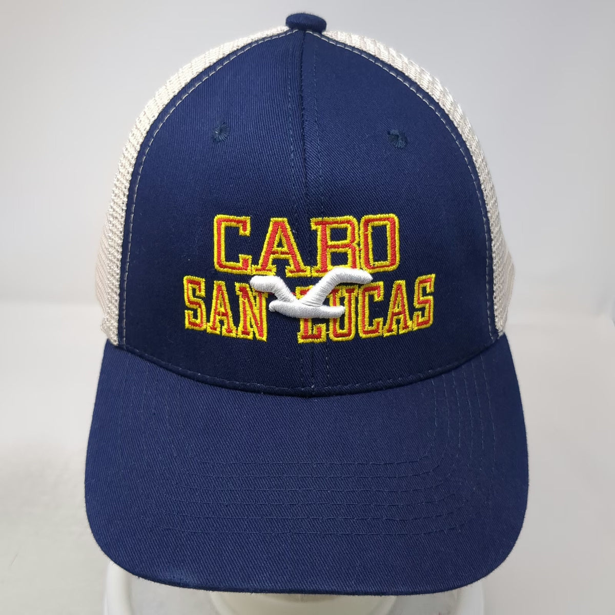 Baseball Cap Blue One Size Cabo San Lucas Mesh Strapback Seagull Mexico Hat