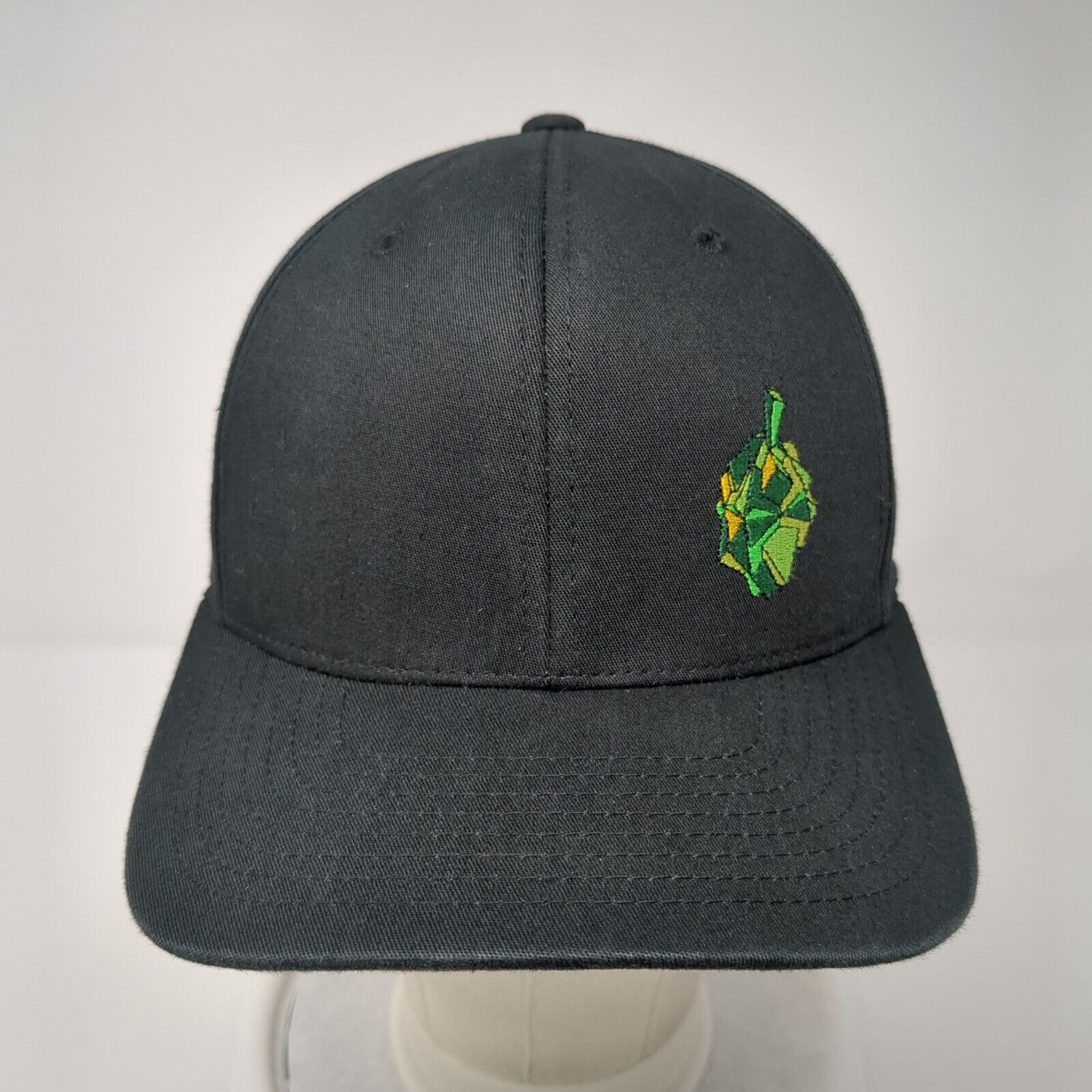 Edge Brewing Boise ID Fitted Hat Black S/M Embroidered Flexfit Yupoong
