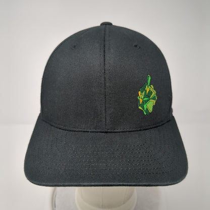 Edge Brewing Boise ID Fitted Hat Black S/M Embroidered Flexfit Yupoong
