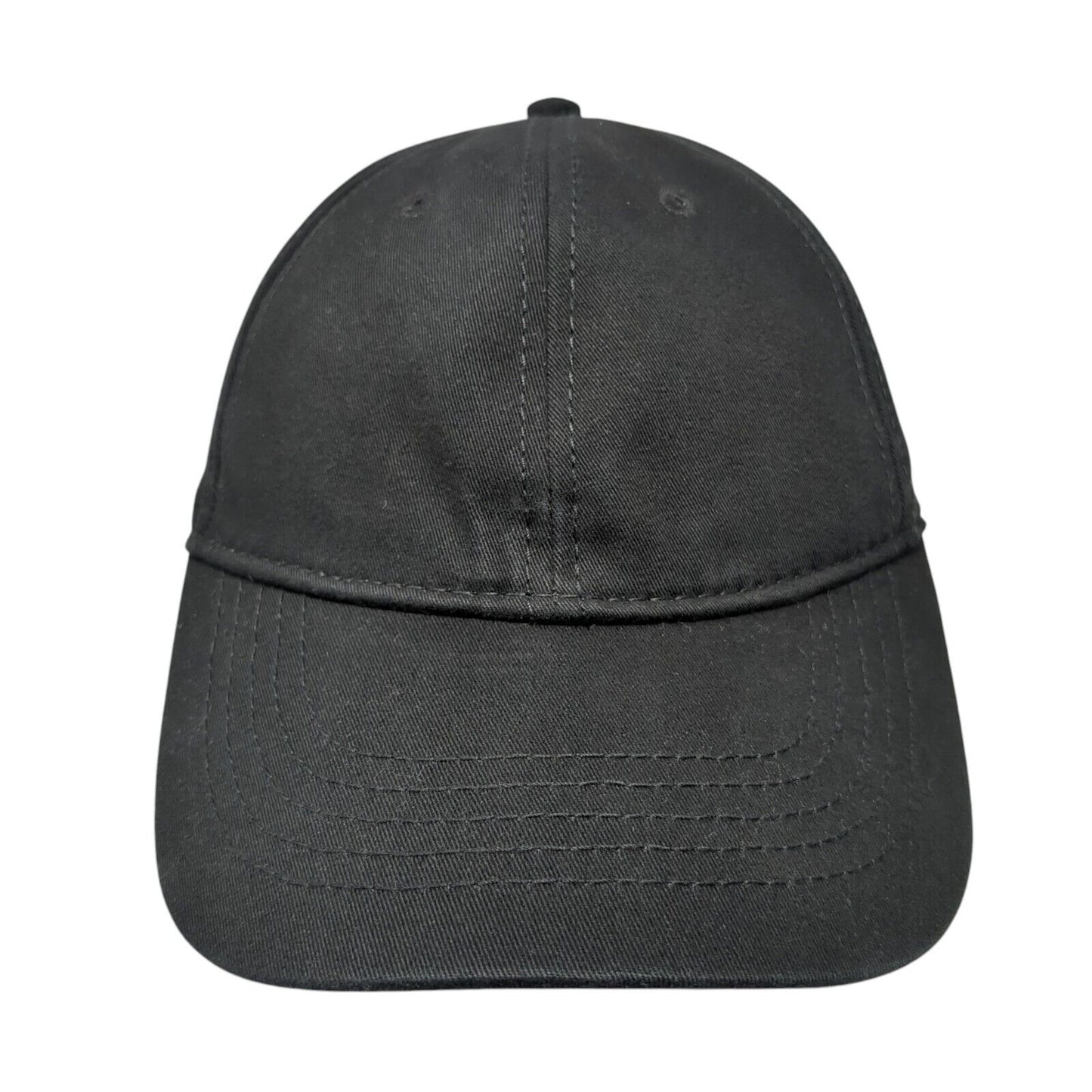 Unbranded Slideback Hat Black One Size Adjustable Blank Outdoor Solid